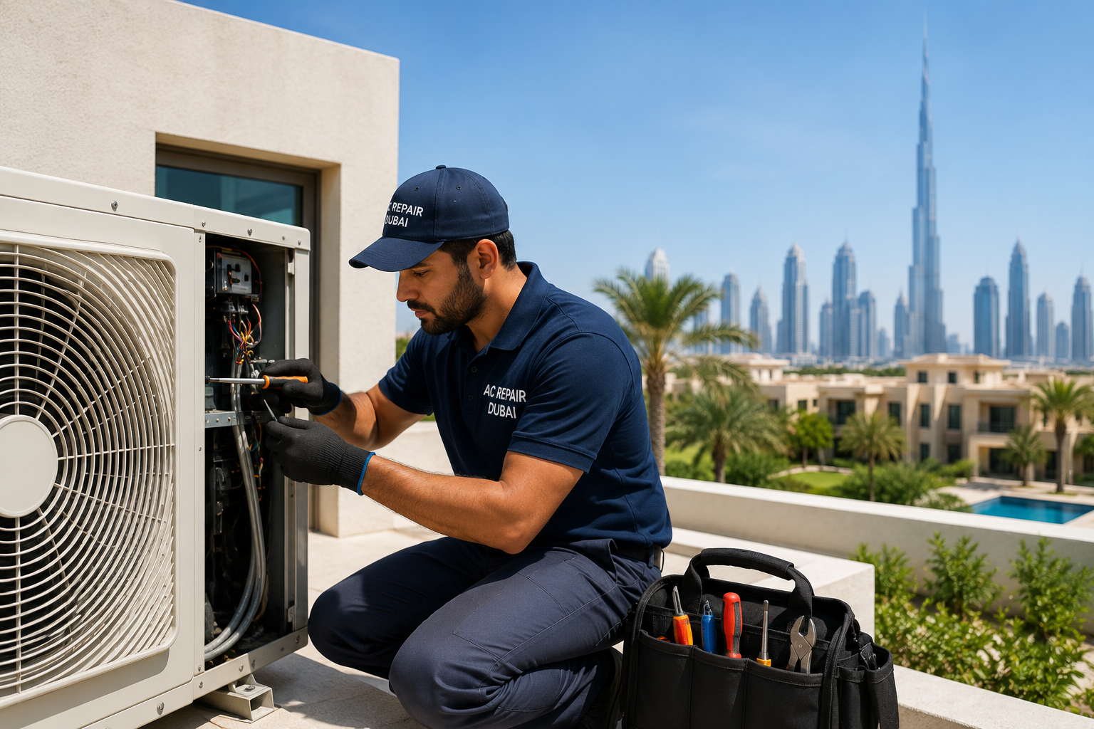 Elite Top AC Company DXB – Premium AC Repair Dubai team